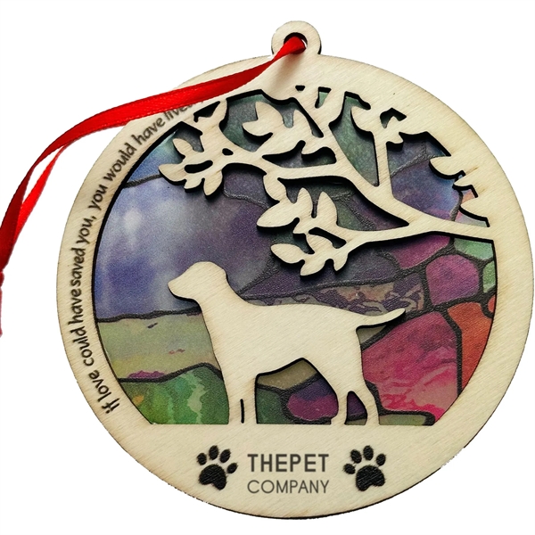 Dyed To Order color option for Layered Wood Ornament: Suncatcher