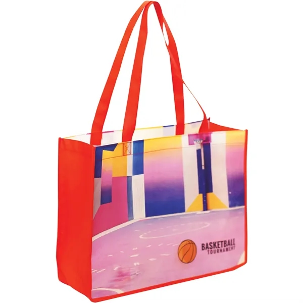 Red color option for Laminated Pp Non Woven Grocery Bag