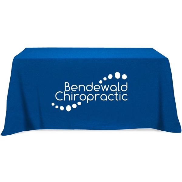 Royal Blue color option for Flat 4 Sided Table Cover   Fits 6 Foot Standard Table: Poly Cotton