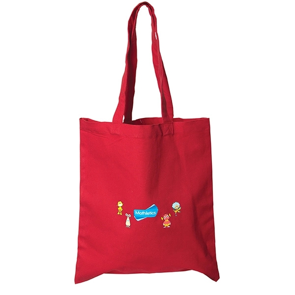 Red color option for Tote Bag: 14” W X 16” H