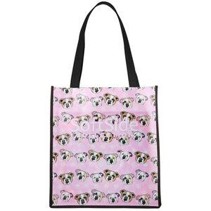 Photo of 100 Gsm Pet Tote Bag With Black Gusset & Handles: 13" X 13" X 8"