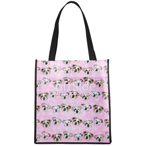 Photo of 100 Gsm Pet Tote Bag With Black Gusset & Handles: 13" X 13" X 8"
