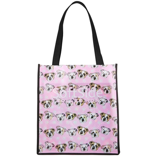 Main photo of 100 Gsm Pet Tote Bag With Black Gusset & Handles: 13" X 13" X 8"