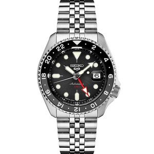 Photo of Seiko Ssk001 5 Sports Ss Automatic Gmt Black Dial