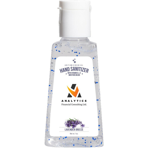 Photo of Hand Sanitizer Gel With Moisture Beads: 1 Oz Triangle Bottle
