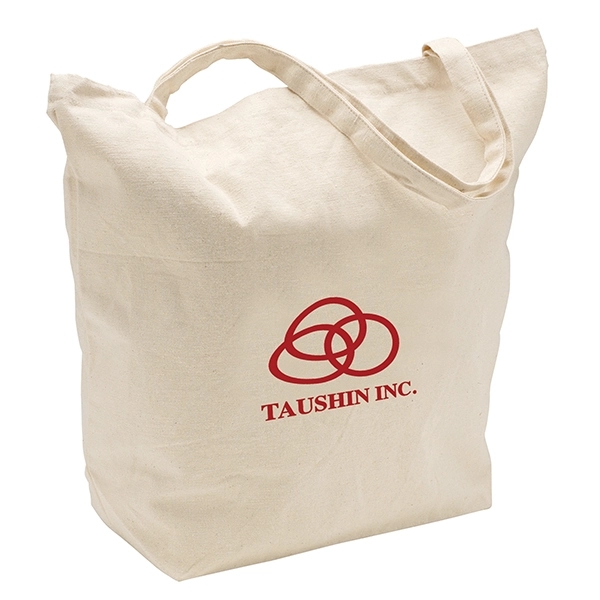 Natural color option for 12 Oz Cotton Canvas Tote Bag: 20" W X 17.5" H