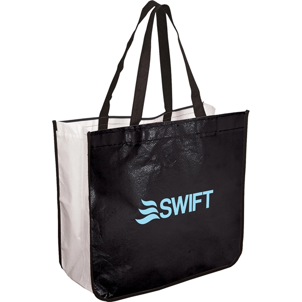 Black color option for Extra Large Laminated Shopping Tote