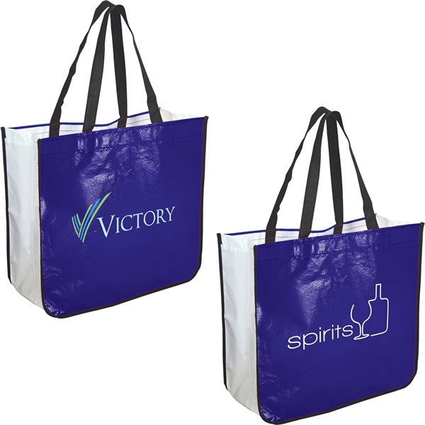 Royal Blue color option for Extra Large Laminated Shopping Tote