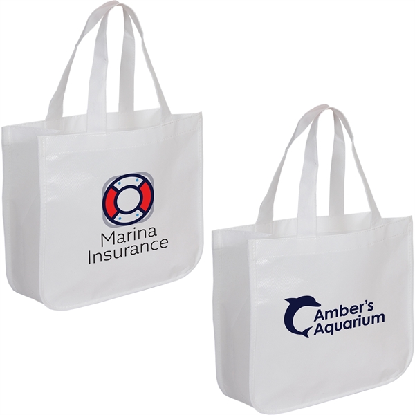 White color option for Extra Large Laminated Shopping Tote