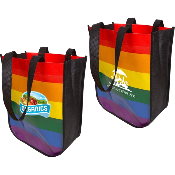 Rainbow color option for Laminated Fashion Tote