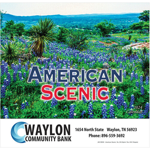 Photo of American Scenic Wall Calendar: 2024 Stapled
