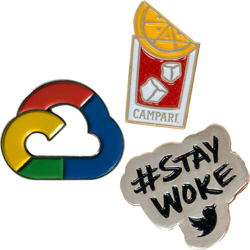 Photo of Diestruck Soft Enamel Lapel Pins: 3/4" W X 3/4" H