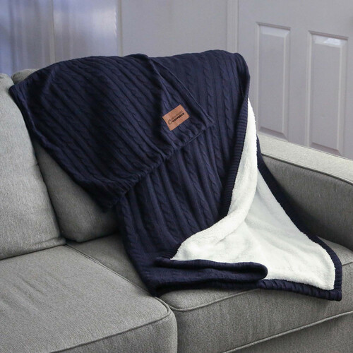 Main photo of Sweater Weather Sherpa Blanket W/ Pillowcase
