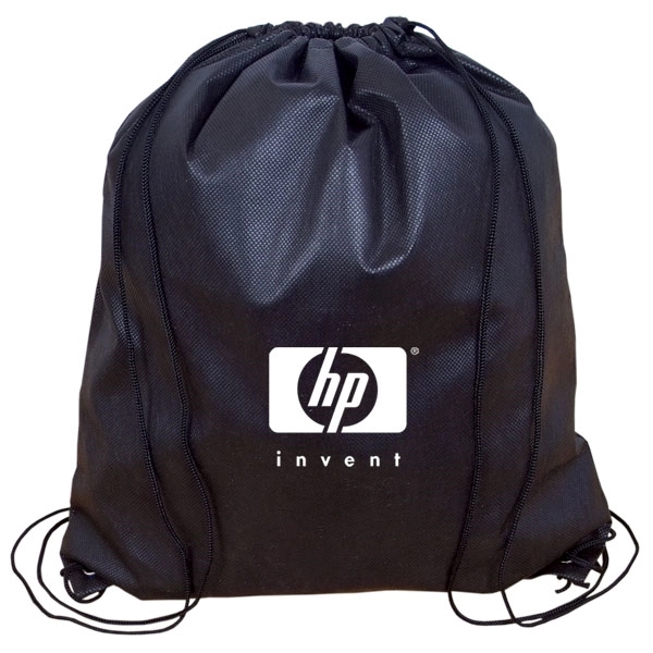 Black color option for Jumbo Non Woven Drawstring Backpack