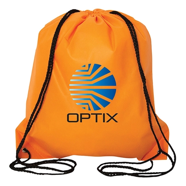 Orange color option for Jumbo Non Woven Drawstring Backpack