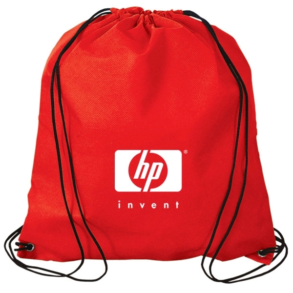 Red color option for Jumbo Non Woven Drawstring Backpack