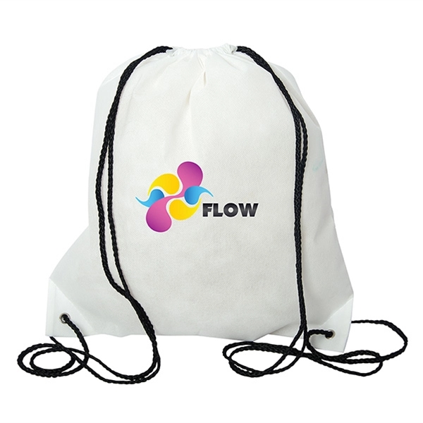 White color option for Jumbo Non Woven Drawstring Backpack