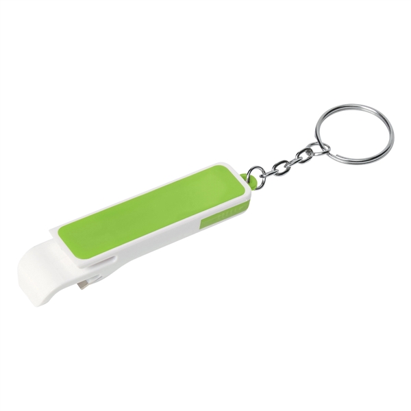White/Lime color option for Bottle Opener/Phone Stand Key Chain