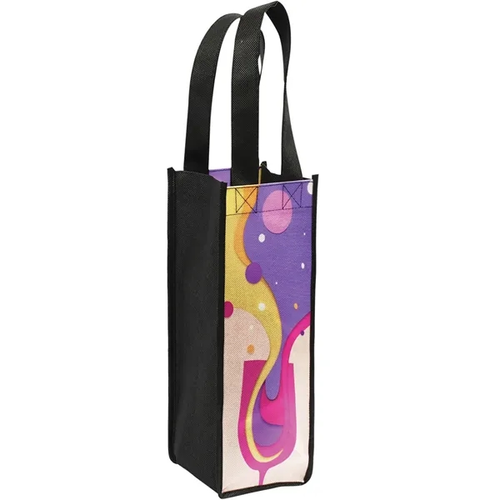 Photo of Laminated Full Color Wine Bottle Tote