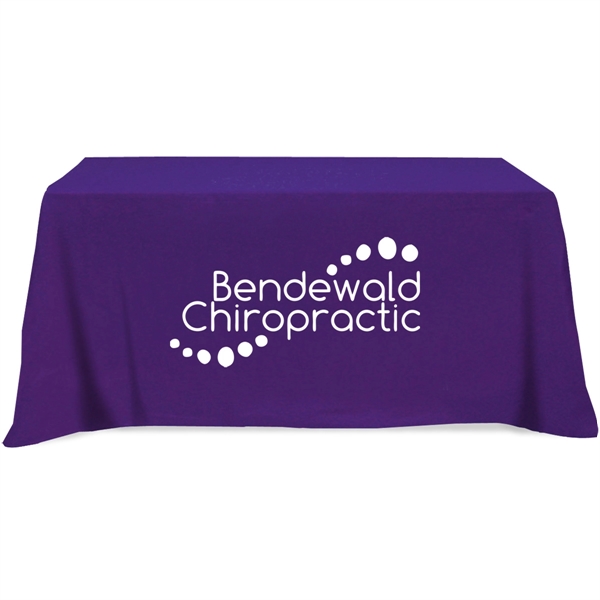Purple color option for Flat 3 Sided Table Cover   Fits 6 Foot Standard Table: Poly Cotton