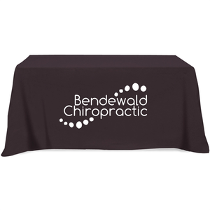 Photo of Flat 3 Sided Table Cover   Fits 6 Foot Standard Table: Poly Cotton