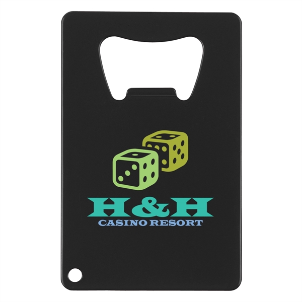 Black color option for Credit Card Shaped Bottle Opener