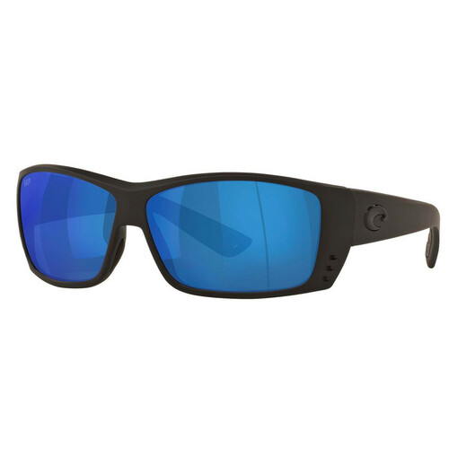 Photo of Costa Del Mar Cat Cay Sunglasses   (Frame) Blackout; (Lens) Blue Mirror, 580 P