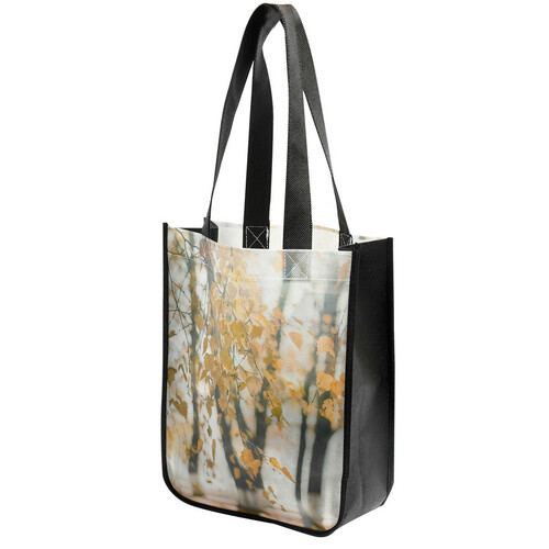 Main photo of Laminated Non Woven Sublimated Tote Bag: 9" X 11.5" X 4"
