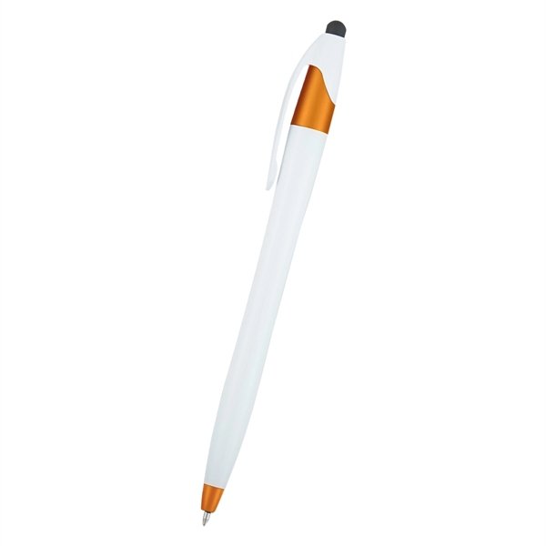 Metallic White With Orange color option for Dart Stylus Pen