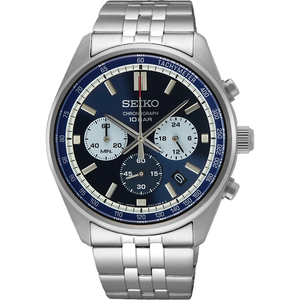 Photo of Seiko Ssb427 Essentials Ss Chronograph Blue Dial