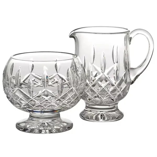 Clear color option for Waterford Lismore Footed Sugar & Creamer