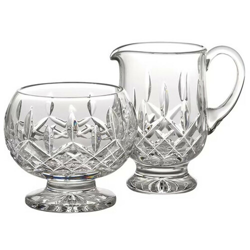 Main photo of Waterford Lismore Footed Sugar & Creamer