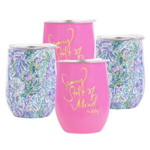 Photo of Lilly Pulitzer Stemless Wine Tumbler 4 Pk