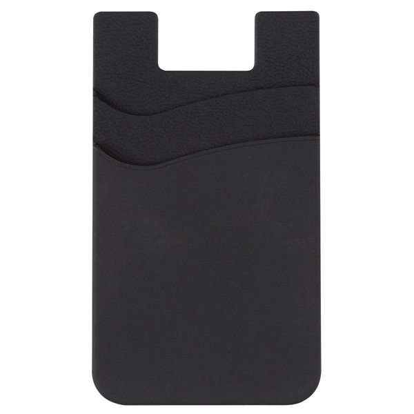 Black color option for Dual Pocket Silicone Phone Wallet