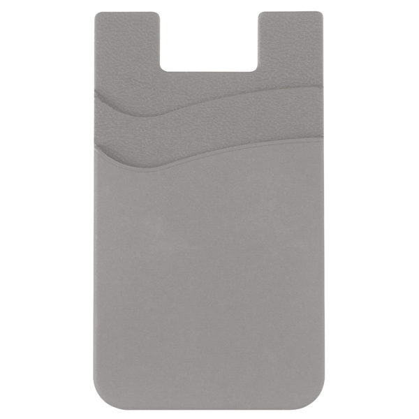 Gray color option for Dual Pocket Silicone Phone Wallet