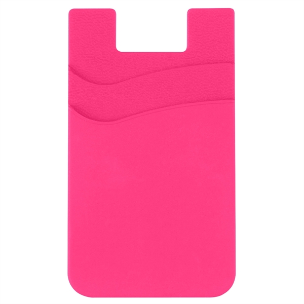 Pink color option for Dual Pocket Silicone Phone Wallet
