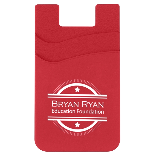Red color option for Dual Pocket Silicone Phone Wallet