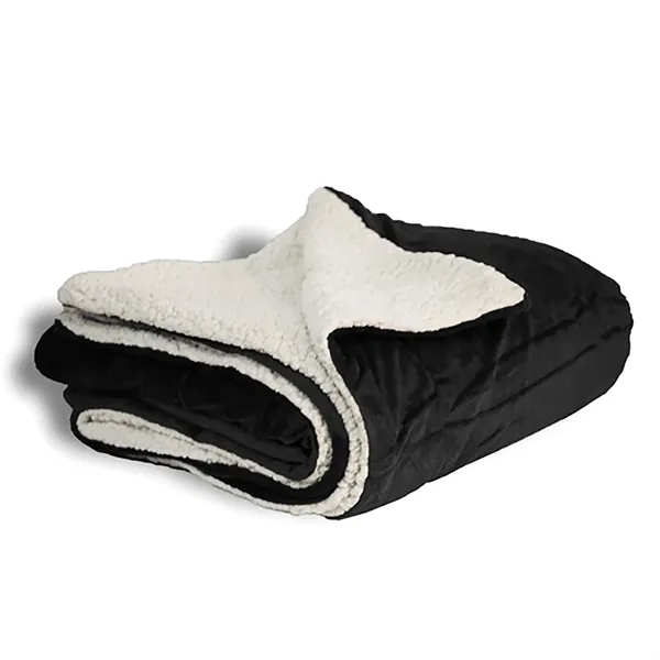 Black color option for Mink Sherpa Blanket