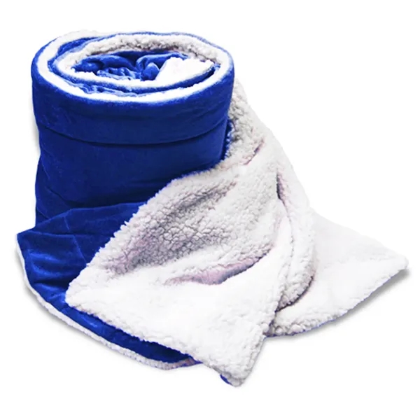 Royal Blue color option for Oversized Mink Sherpa Blanket