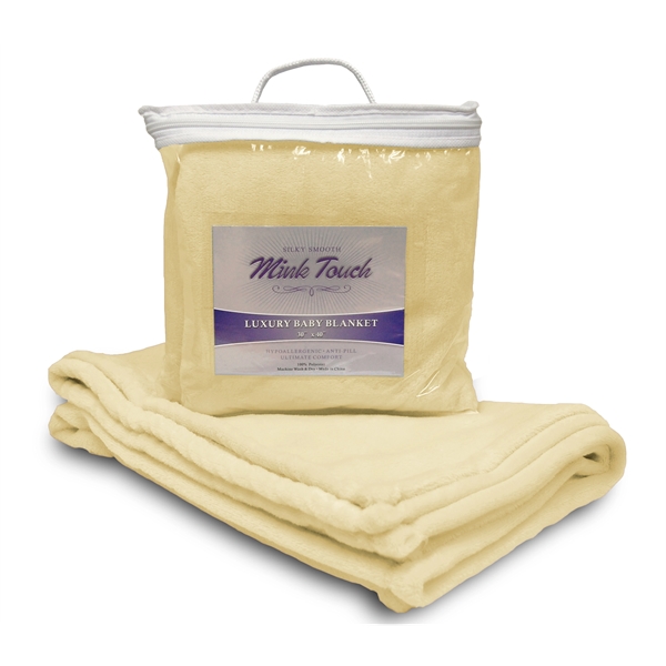 Soft Yellow color option for Mink Touch Baby Blanket