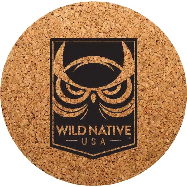 Natural color option for Pcc100 Round Cork Coasters