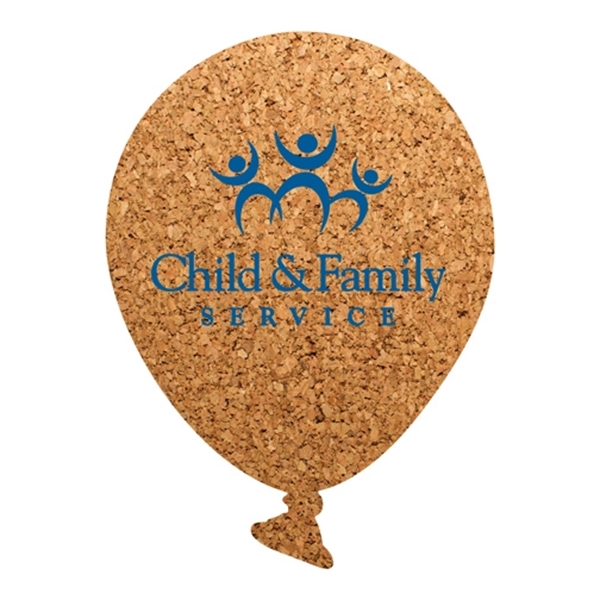 Natural color option for Pcc106 Balloon Cork Coaster