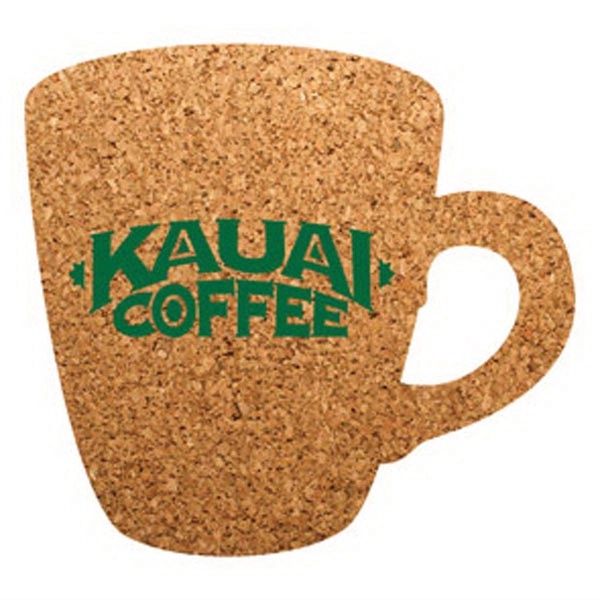 Natural color option for Pcc108 Coffee Cup Cork Coaster