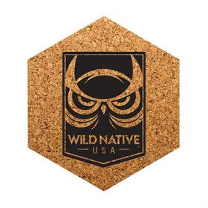 Photo of Pcc115 Hexagon Cork Coaster