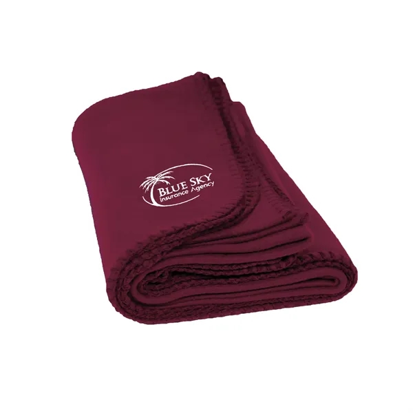 Burgundy color option for Promo Fleece Blanket Bottle Combo Set