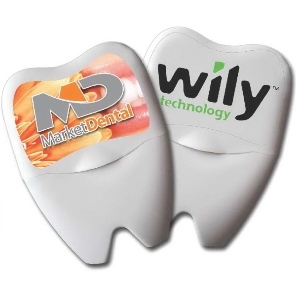 White color option for Large Tooth Shaped Dental Floss