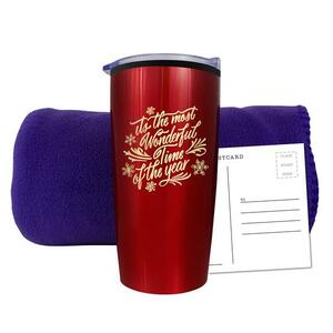 Photo of Fleece Blanket Tumbler Combo Set