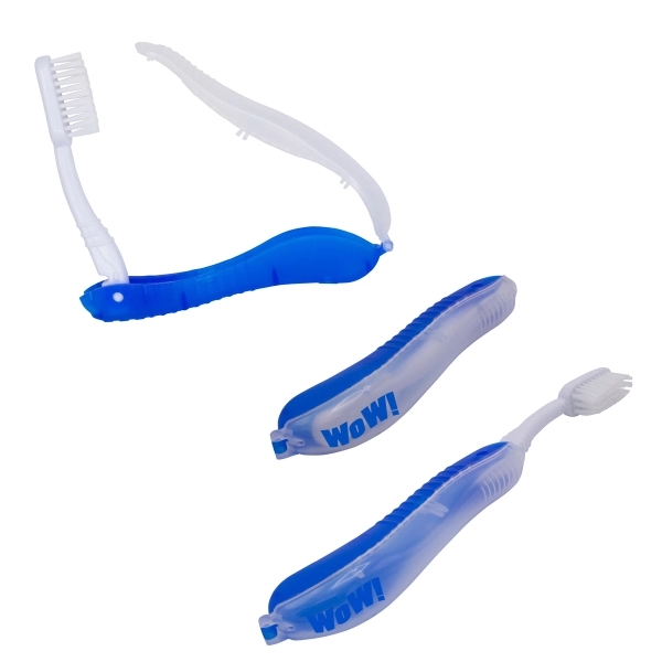 White color option for Folding Travel Toothbrush