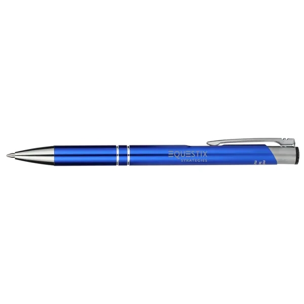 Blue (Bl) color option for Recycled Aluminum Richmont Gel Ballpoint