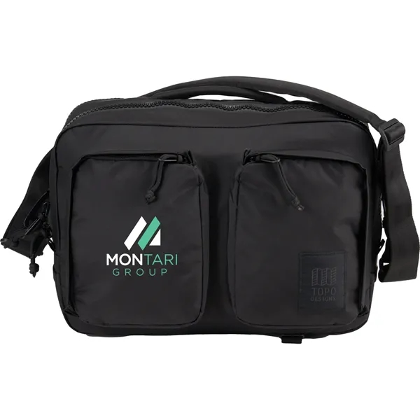 Black (Bk) color option for Topo Designs Global Briefcase